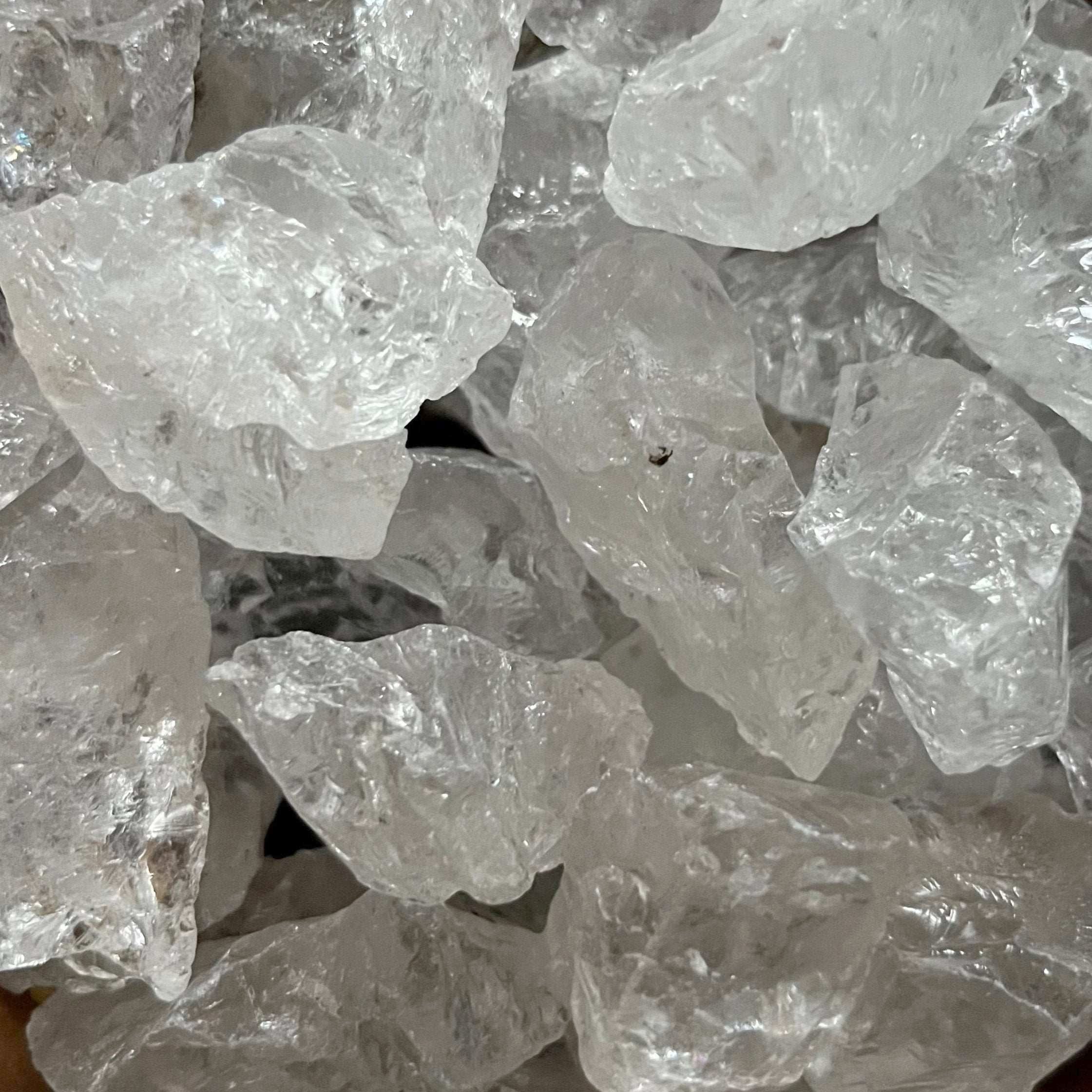 Small Rough Clear Quartz (Rock Crystal) Chunk - Intuition & Wisdom Crystals