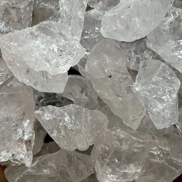 Small Rough Clear Quartz (Rock Crystal) Chunk - Intuition & Wisdom Crystals