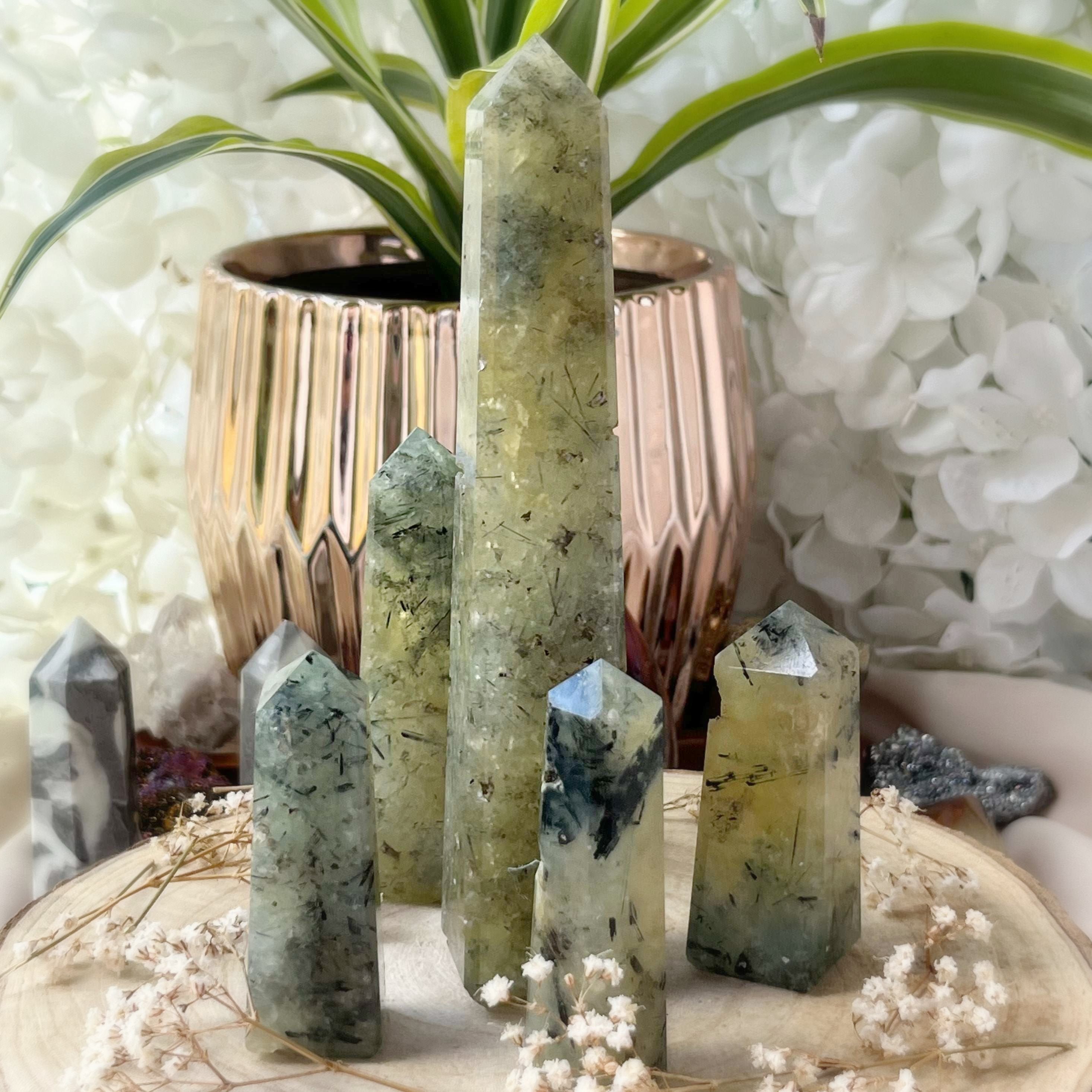 Prehnite Obelisk Crystals