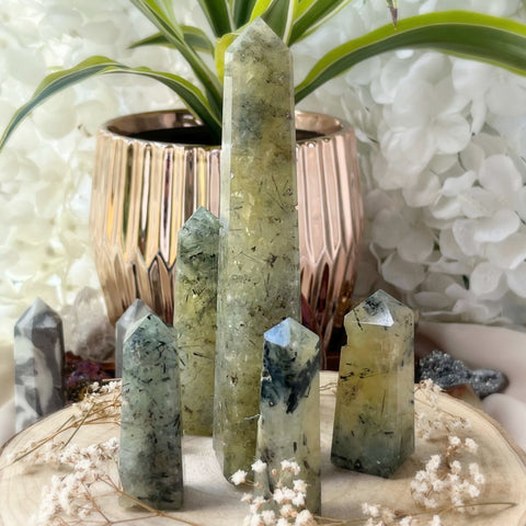 Prehnite Obelisk Crystals