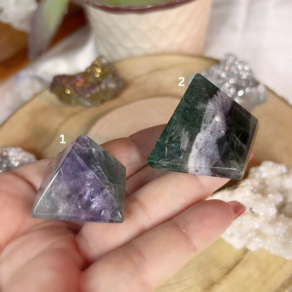 Fluorite Pyramid - Intuition & Protection Crystals
