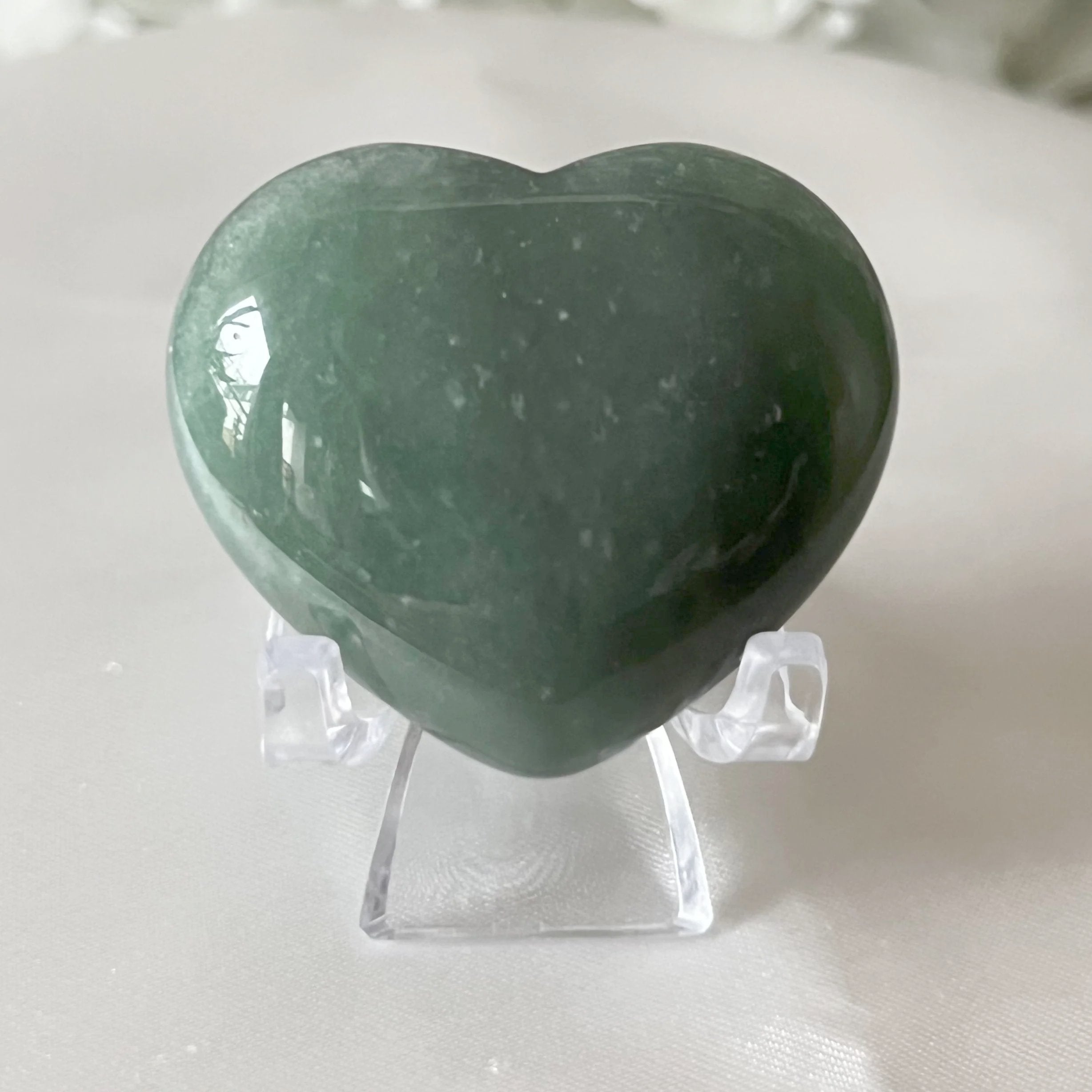 Green Aventurine Heart - Abundance & Luck Crystals