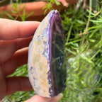 Purple Agate Cut Base Geode - Stability & Courage