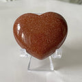 Brown Goldstone Heart 4cm Crystals