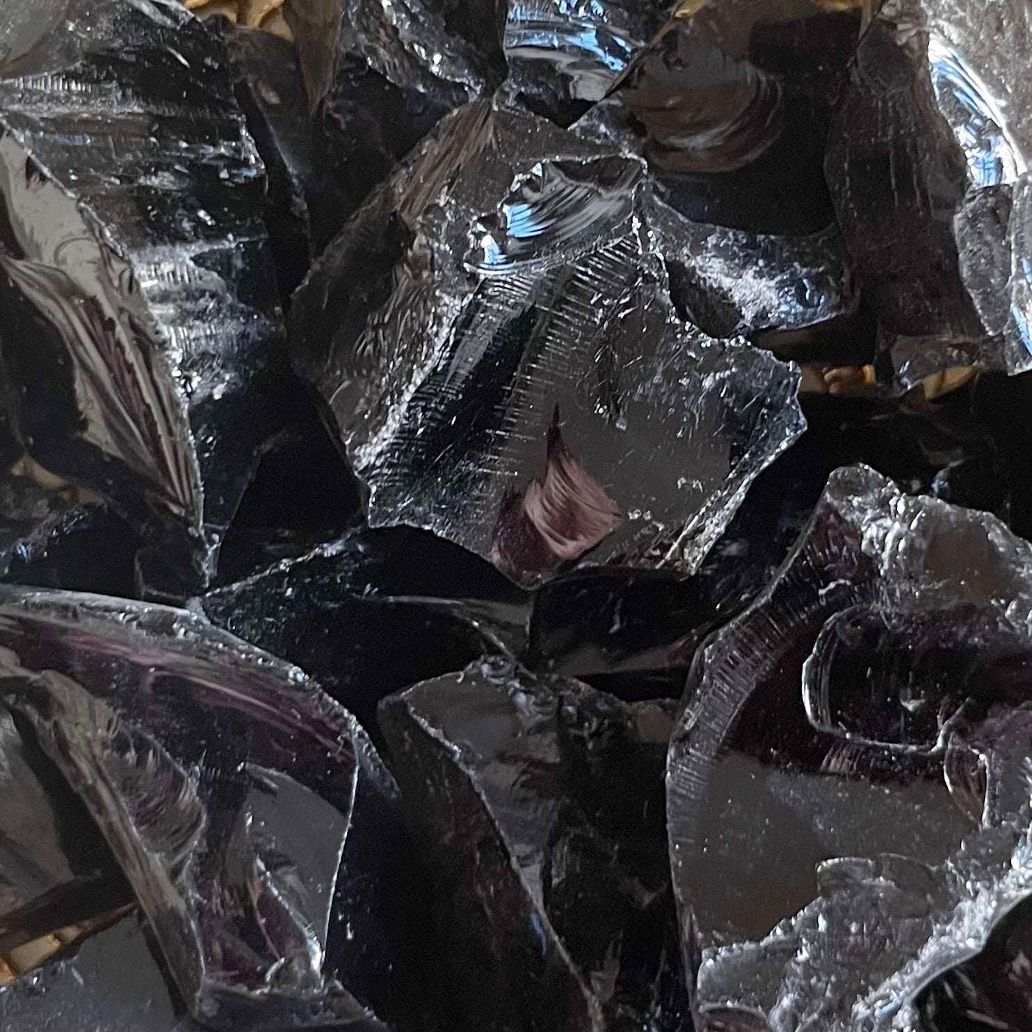 Rough Black Obsidian Chunk - Protection & Awareness Crystals