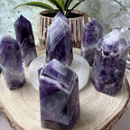 Chevron (Dream/Banded) Amethyst Tower - Spiritual Wisdom & Comfort Crystals