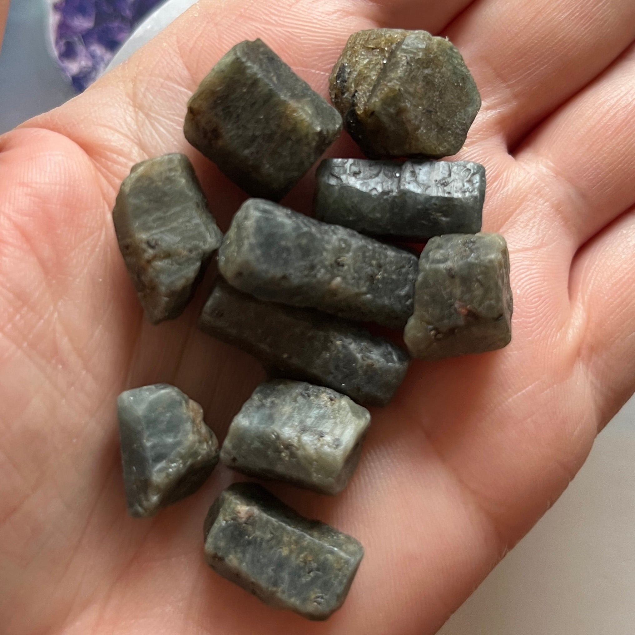 rough sapphire crystal 