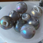 Mini Druzy Aura Agate Sphere Crystals