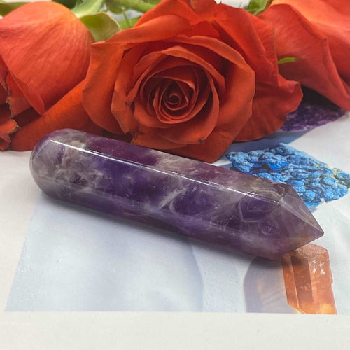 Amethyst Wand (6 Faceted) Crystals