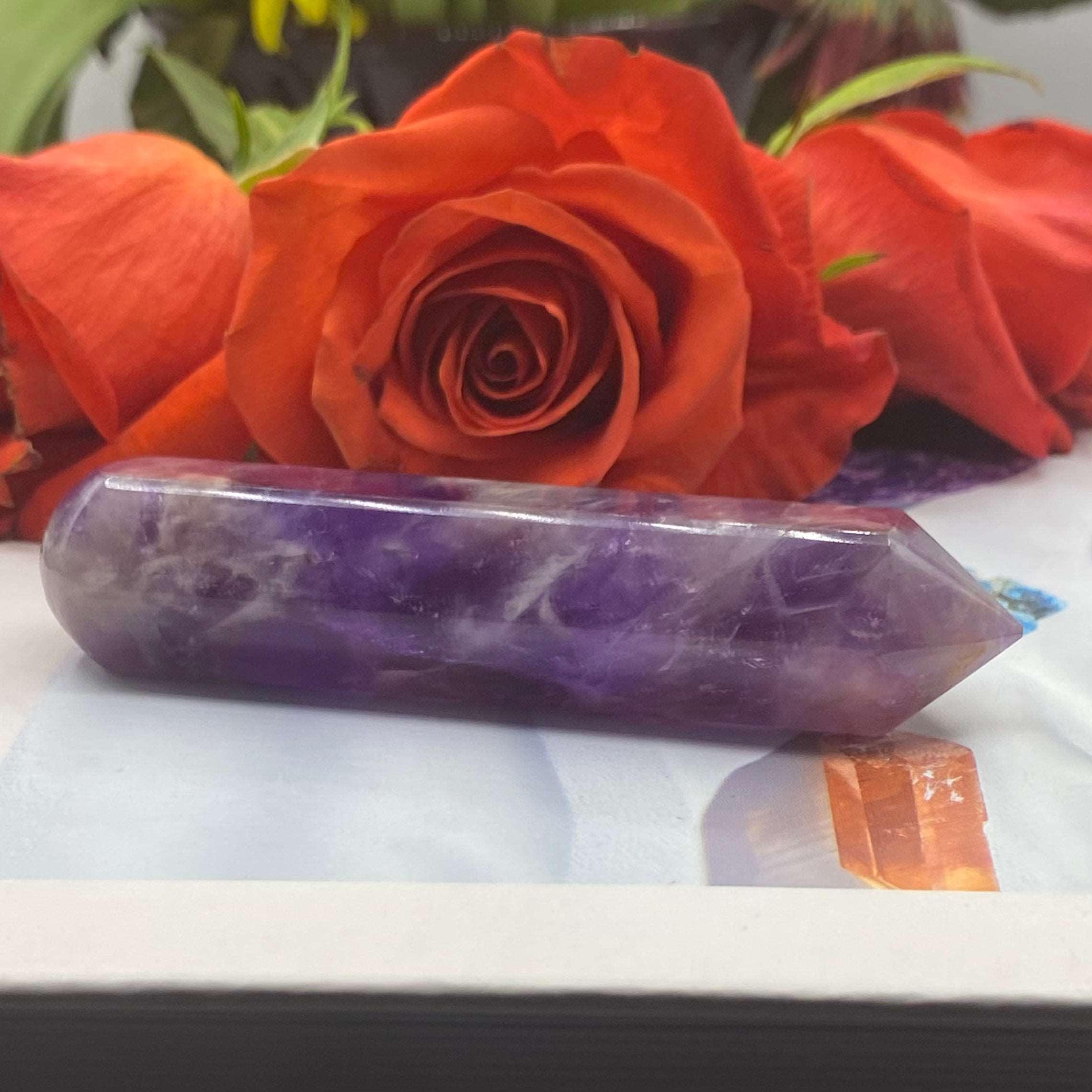 Amethyst Wand (6 Faceted) Crystals
