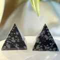 Snowflake Obsidian Pyramid - Renovation & Personal Strength Small- 3cm x 3cm Crystals