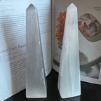 Selenite (Satin Spar) Obelisk