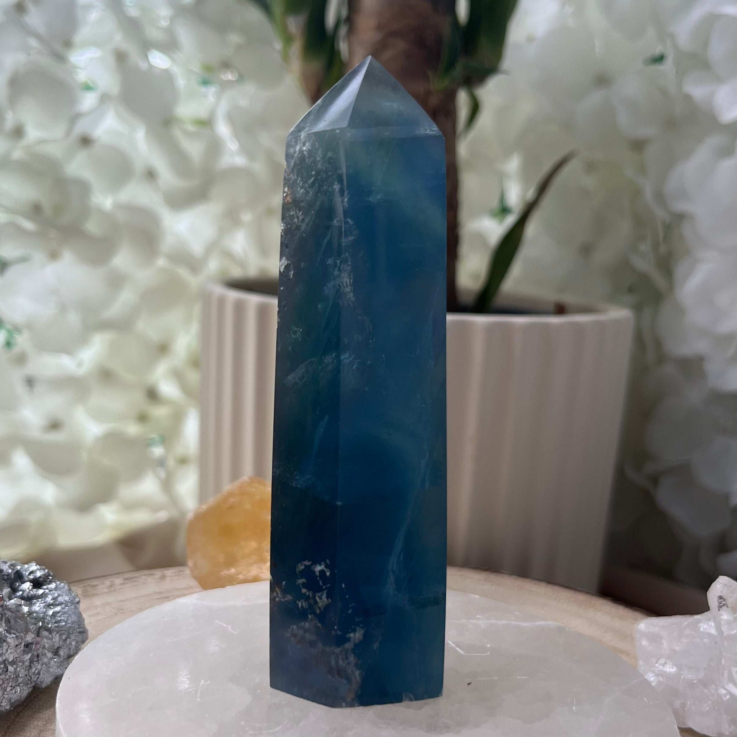 Blue Fluorite Point Crystals
