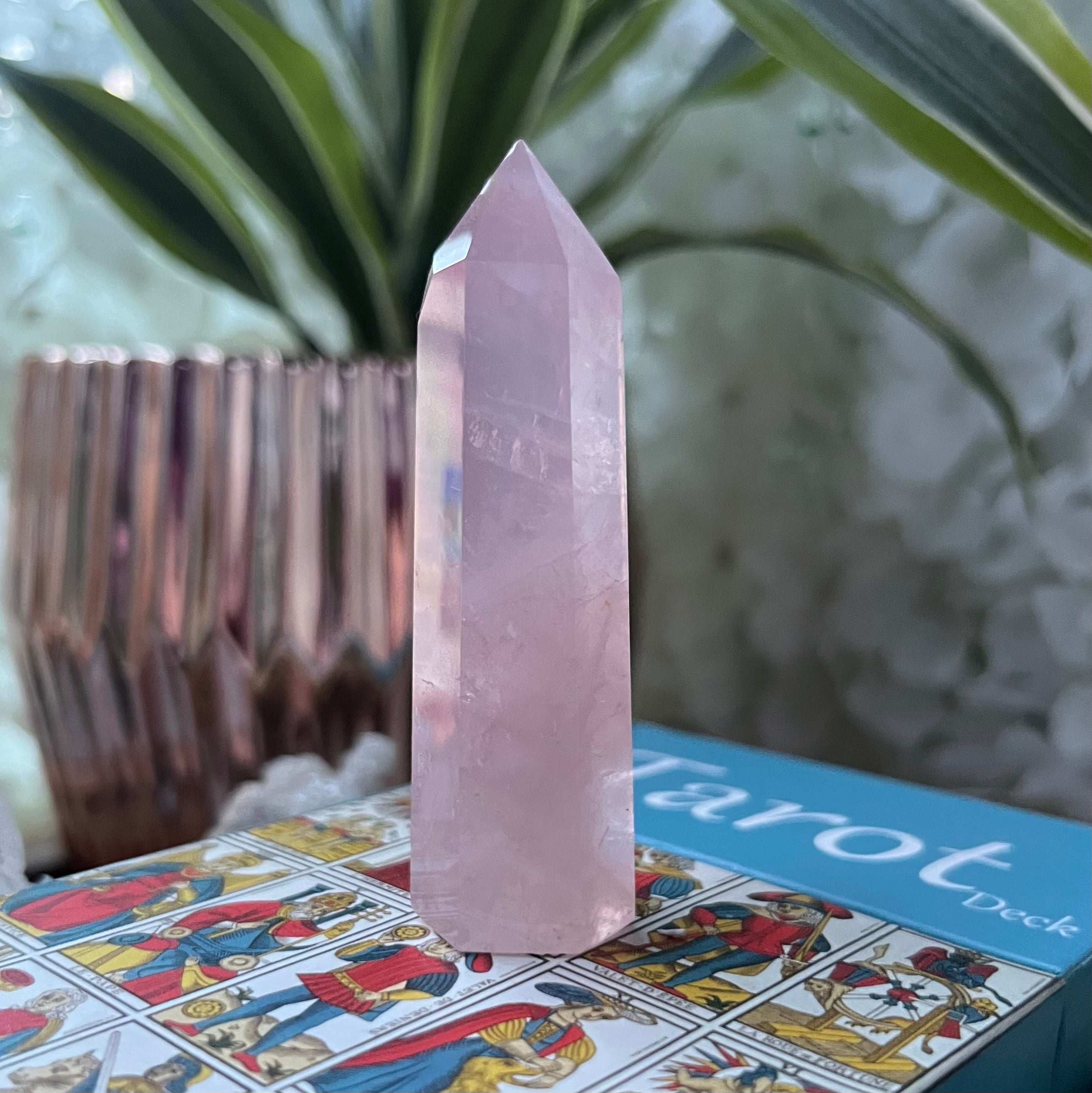 Rose Quartz Point - Universal & Unconditional Love 10- 7.3cm Crystals