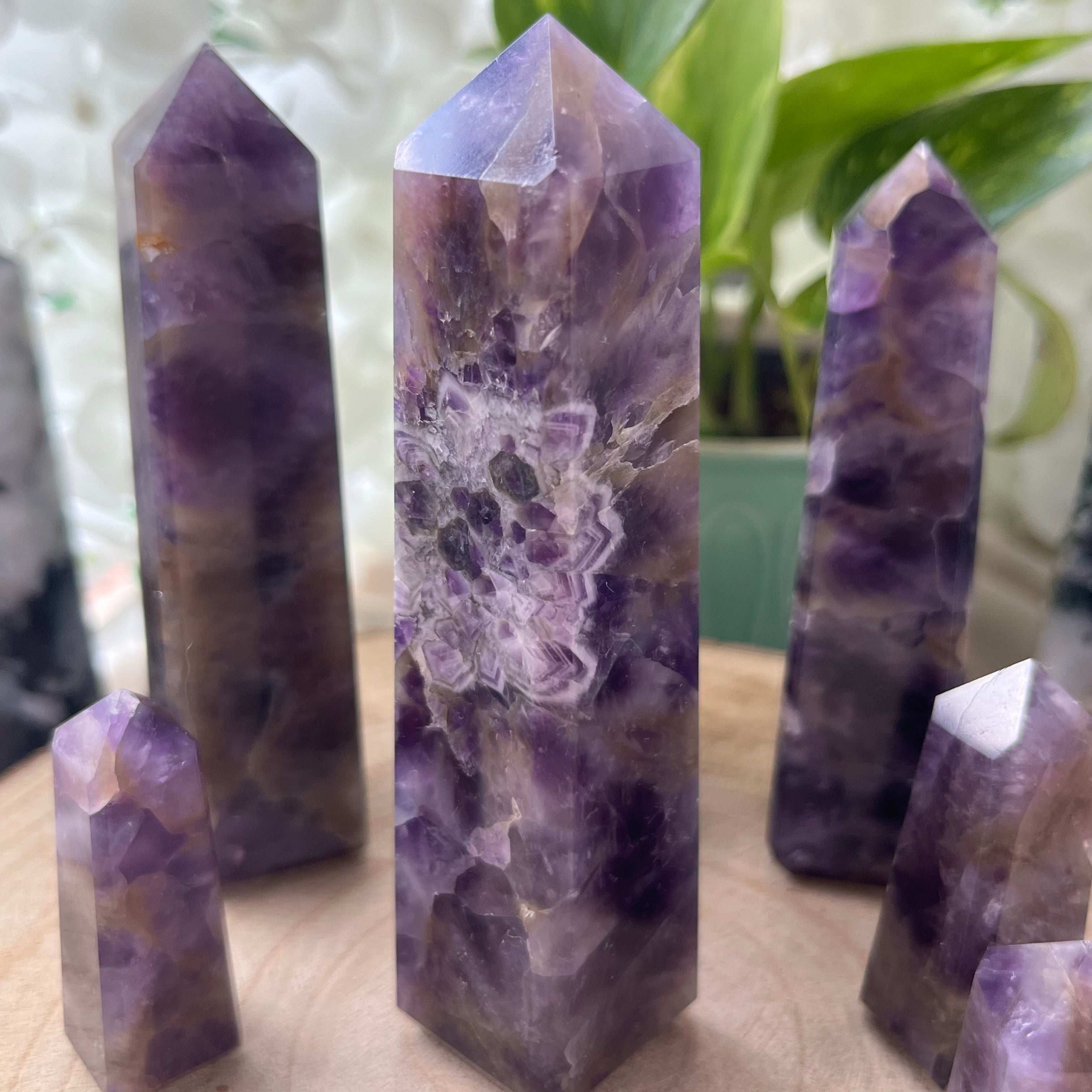 Amethyst Obelisk - Spiritual Wisdom & Comfort 7- 11.4cm Crystals