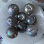 Mini Druzy Aura Agate Sphere Crystals