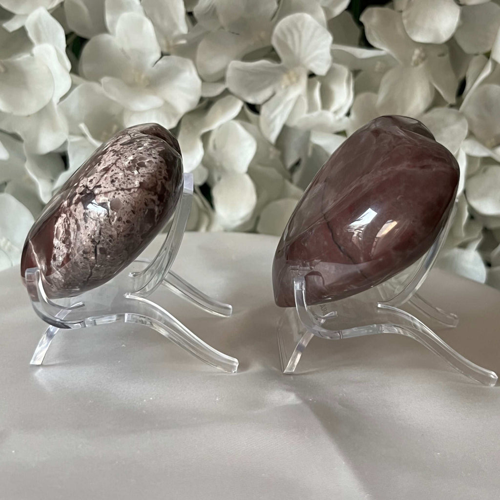 Guava Quartz Heart Crystals