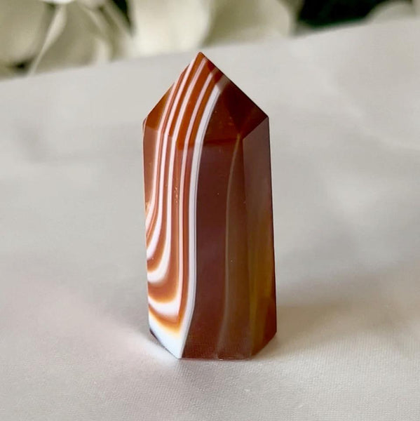 Carnelian Polished Point - Vitality & Courage Crystals