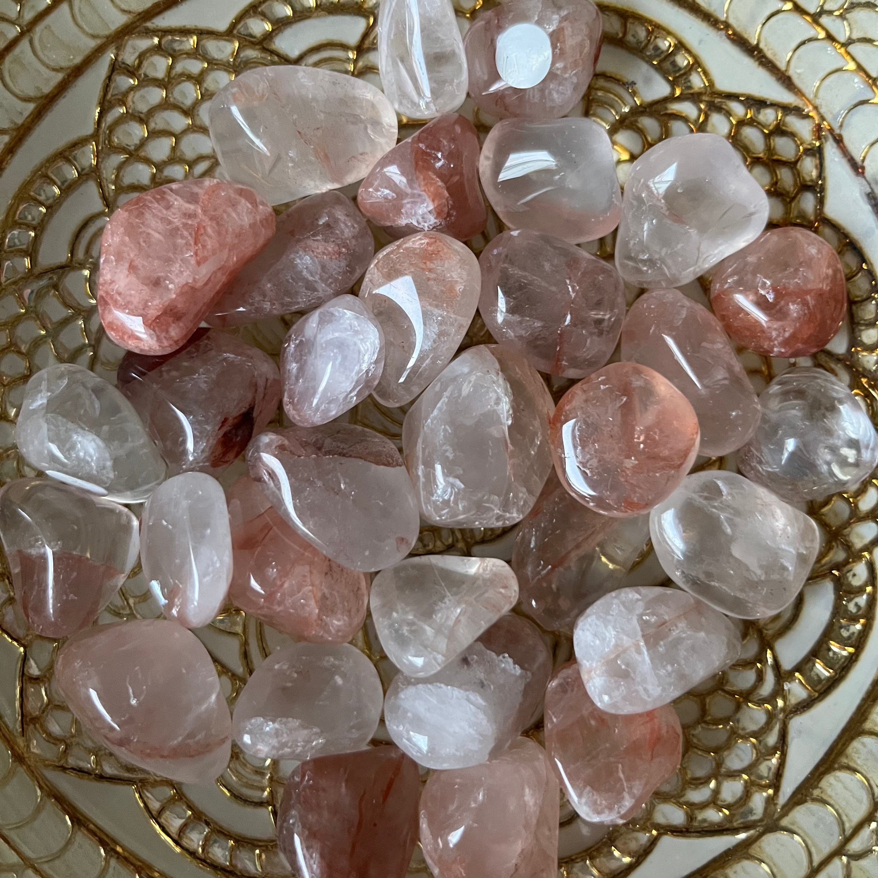 Fire (Hematoid) Quartz Tumblestones Crystals