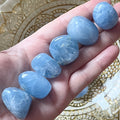 Blue Calcite Tumblestones - Tranquility & Communication