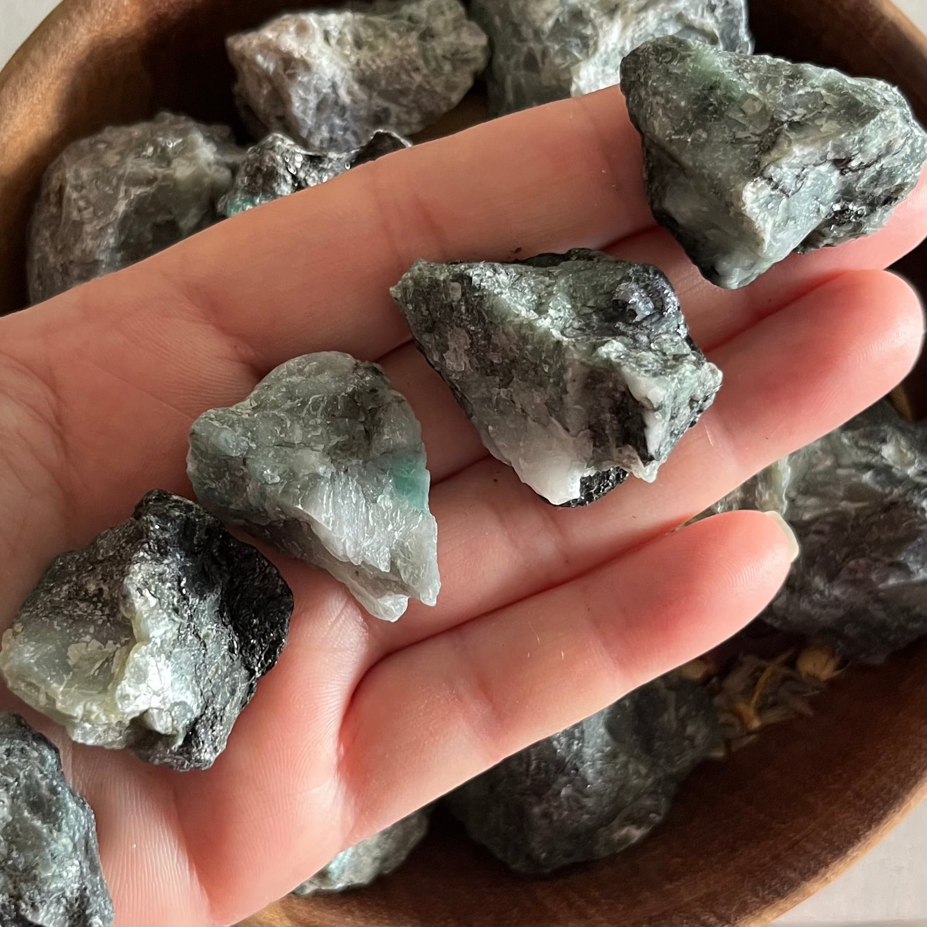 Rough Emerald in Matrix Chunk - Vitality & Positive Relationships 10g - 20g Crystals