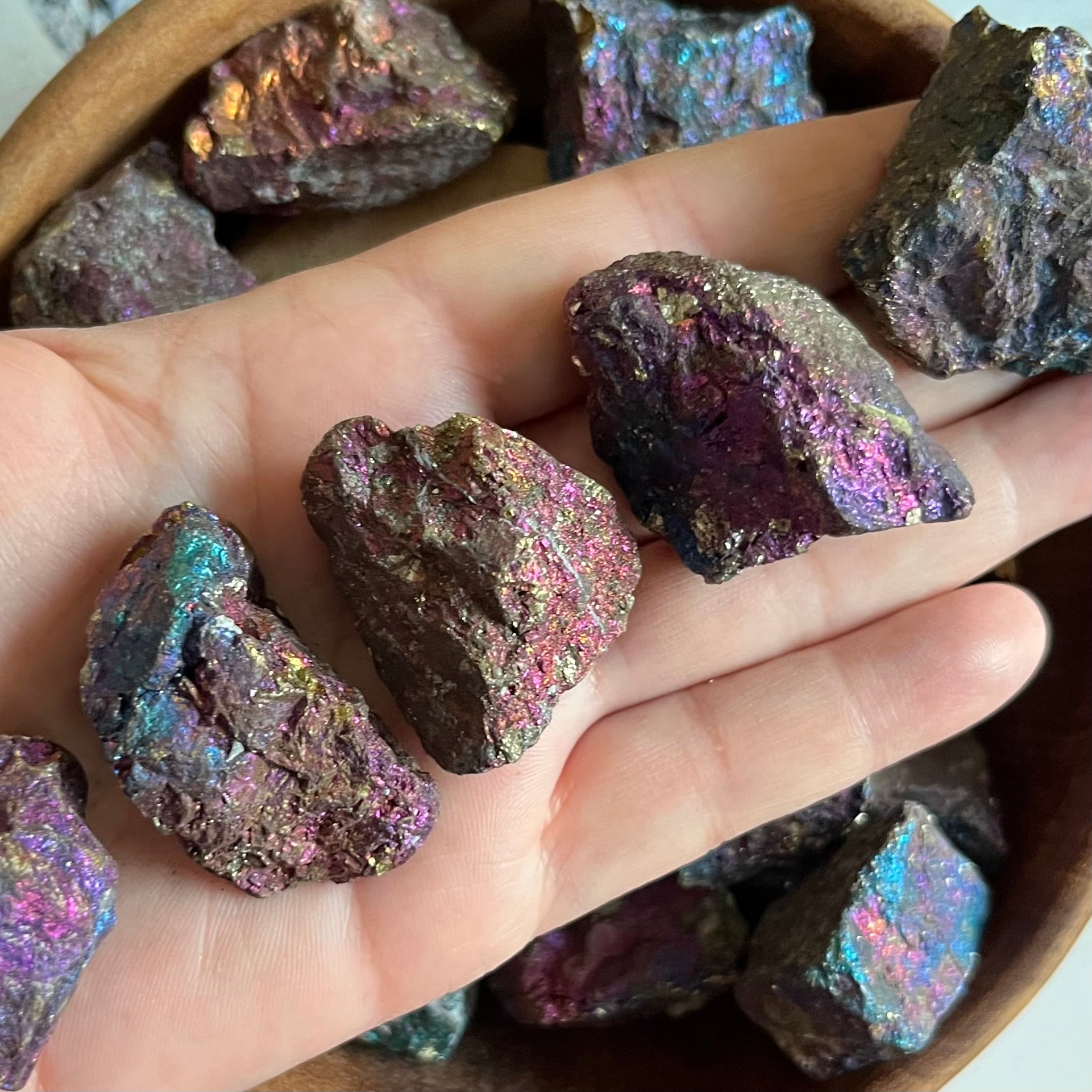 Peacock Ore (Bornite) 4- 30 - 40g Crystals