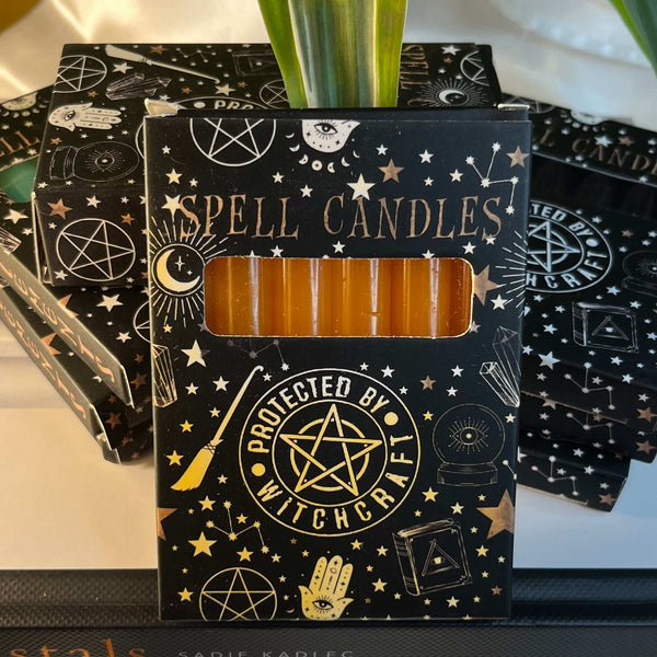 Spell Candles Orange (Pack of 6) Crystals