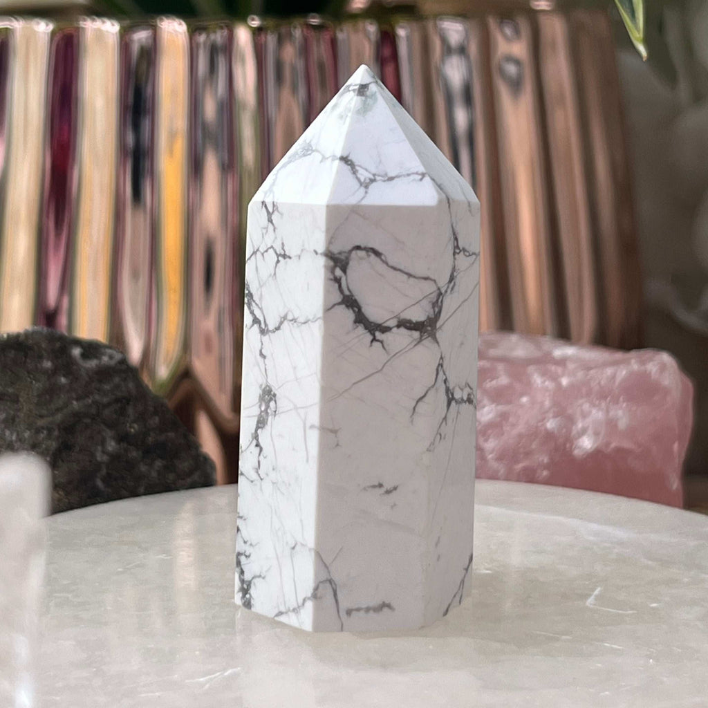 Howlite Point - Peace & Harmony Crystals