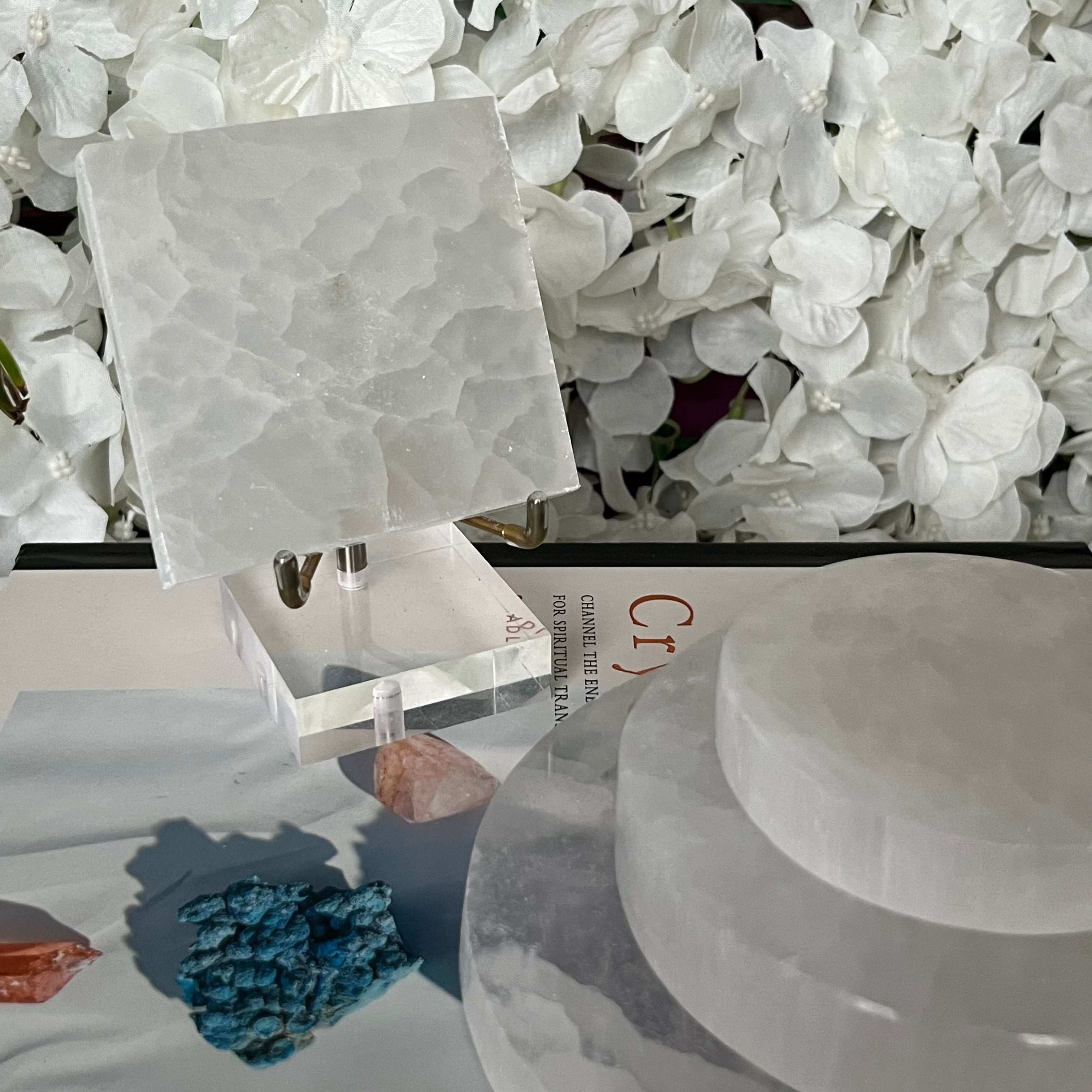 Selenite Square Charging Plate - Cleansing & Purification Crystals