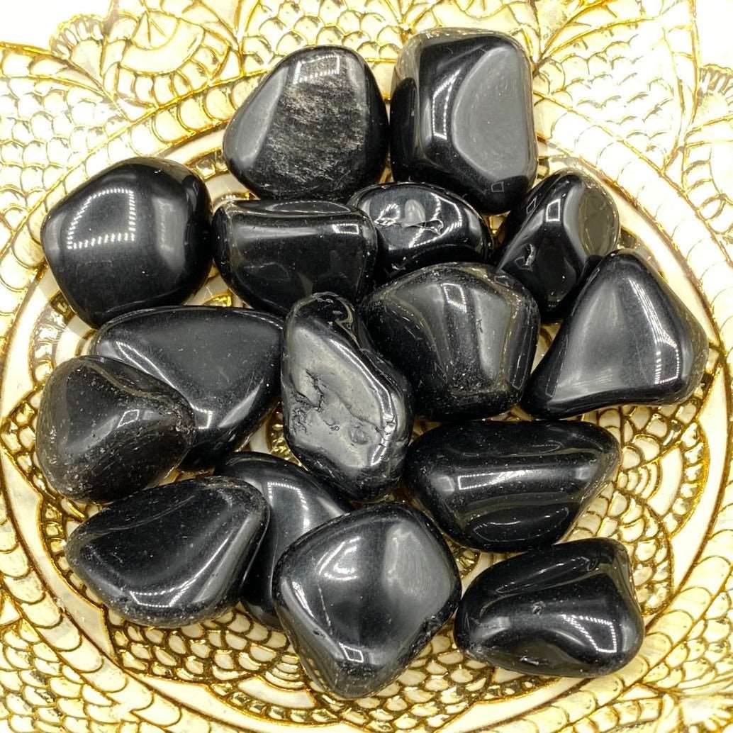 Black Obsidian Tumblestones - Protection & Awareness Crystals