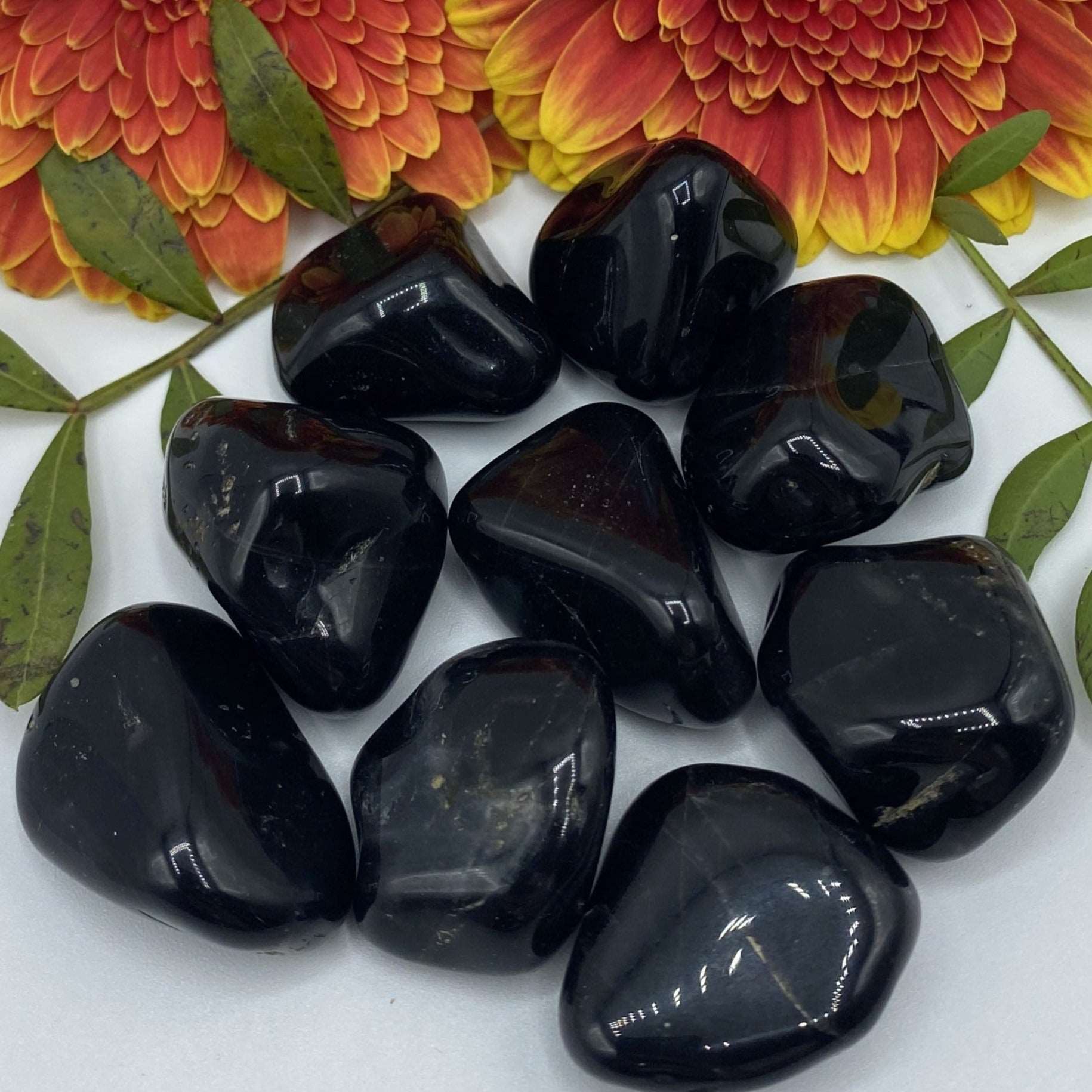Black Onyx Tumblestones - Inner Strength & Energy Healing Crystals