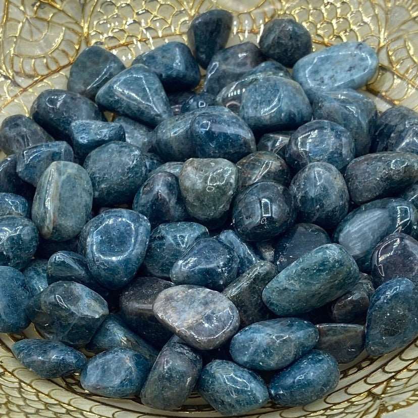 Blue Apatite Tumblestones - Intuition & Enlightenment Crystals