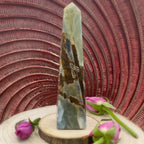 Blue Aragonite Obelisk - Communication 17cm Crystals