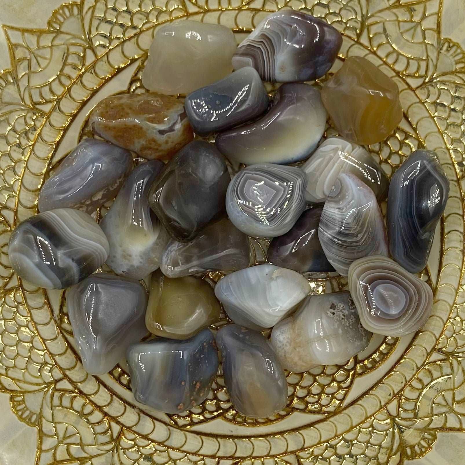 Banded Botswana Agate Tumblestones - Change & Balance Crystals