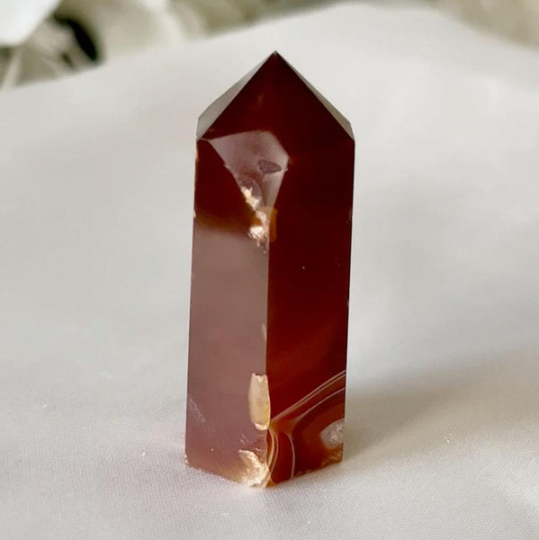 Carnelian Polished Point - Vitality & Courage Crystals