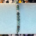 Tibetan-style Crystal Beads Bracelets Moss Agate 3mm Crystals
