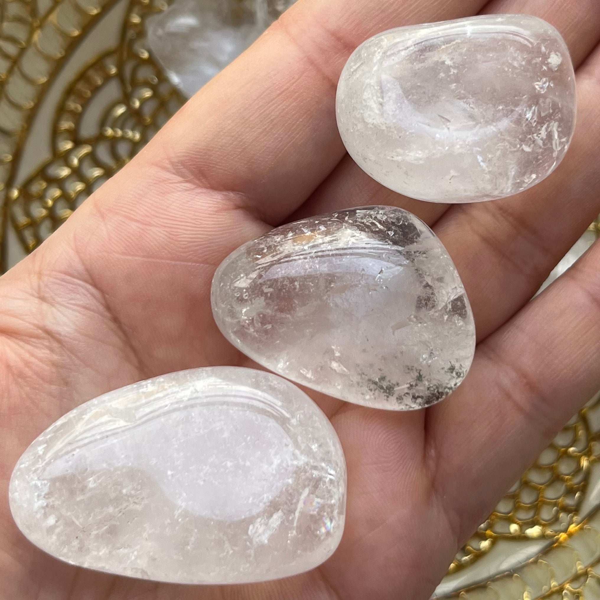 Himalayan Quartz Tumblestones - Chakra Alignment & Energetic Cleansing Large Crystals