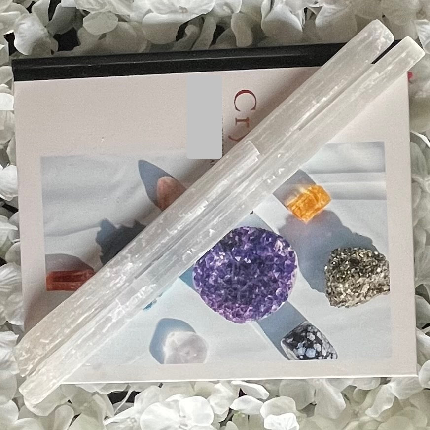 Selenite Stick/Wand - Cleansing & Purification 3- 150g - 170g Crystals