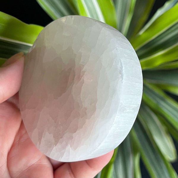 Selenite Round Charging Plate/ Disc - Cleansing & Purification Crystals
