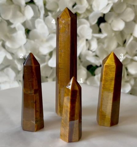 Tiger Eye Point - Courage & Protection Crystals