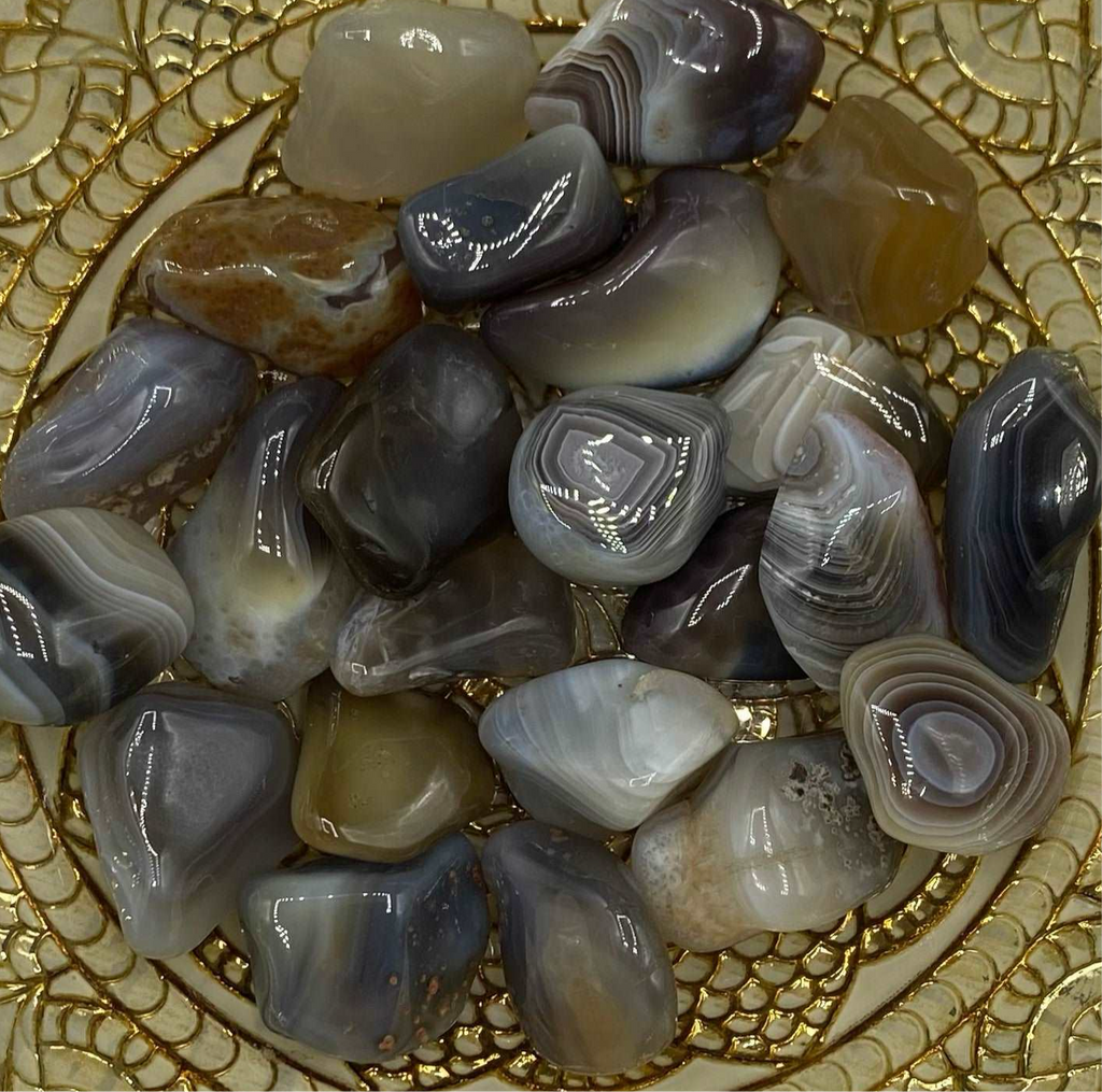 Banded Botswana Agate Tumblestones - Change & Balance Crystals