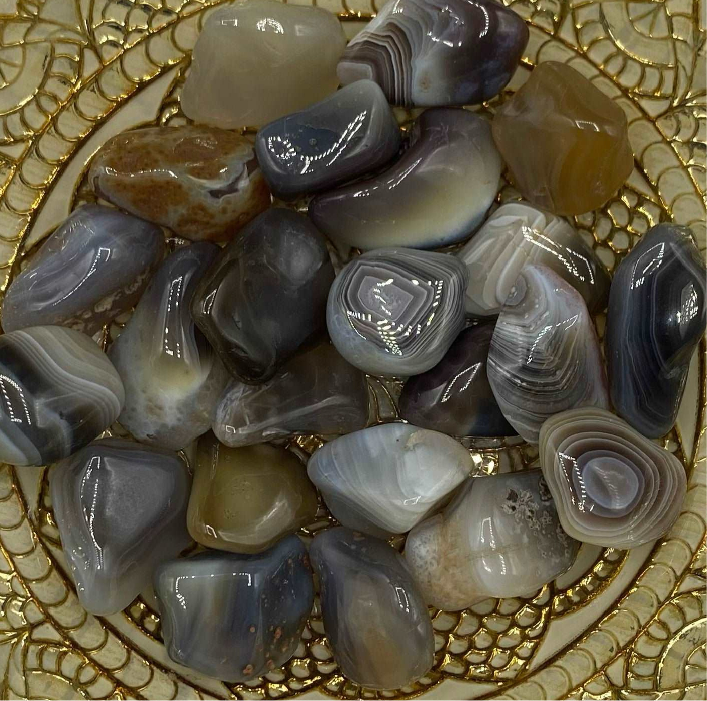Banded Botswana Agate Tumblestones - Change & Balance Crystals