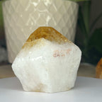 Citrine Cut Base Point (Heat Treated) - Abundance & Success Crystals