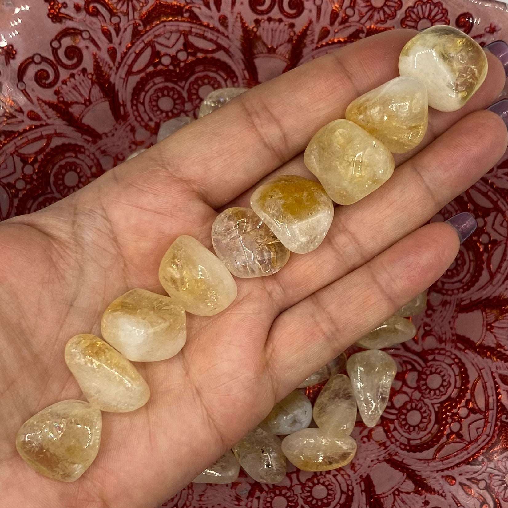 Citrine Tumblestones (Heat Treated) - Abundance & Success Crystals