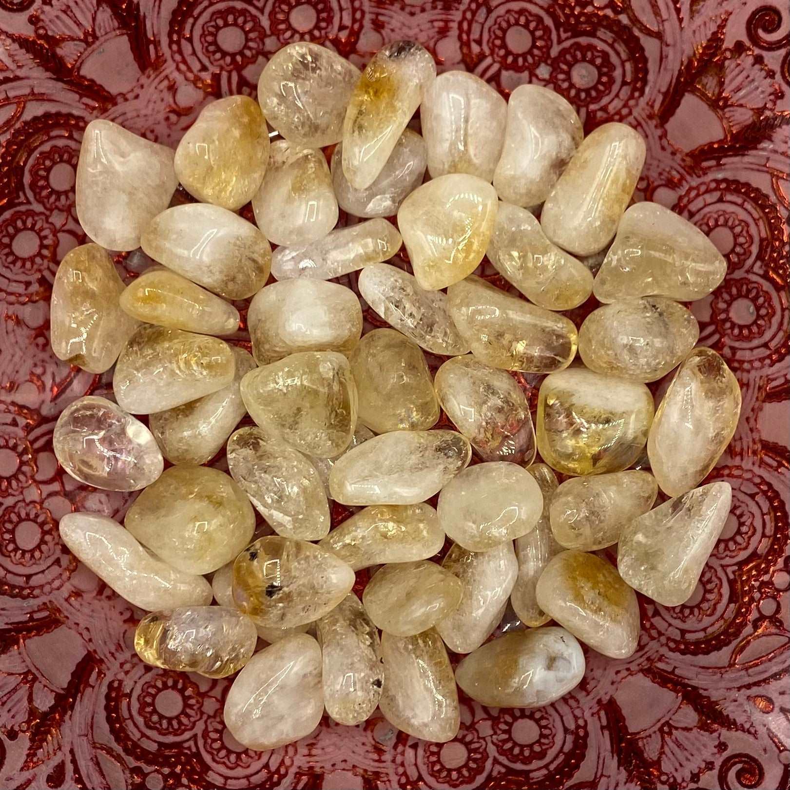 Citrine Tumblestones (Heat Treated) - Abundance & Success Small Crystals