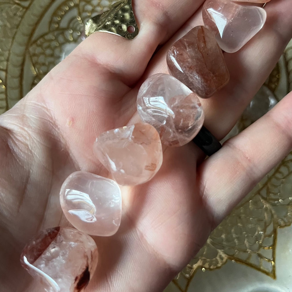 Fire (Hematoid) Quartz Tumblestones Crystals
