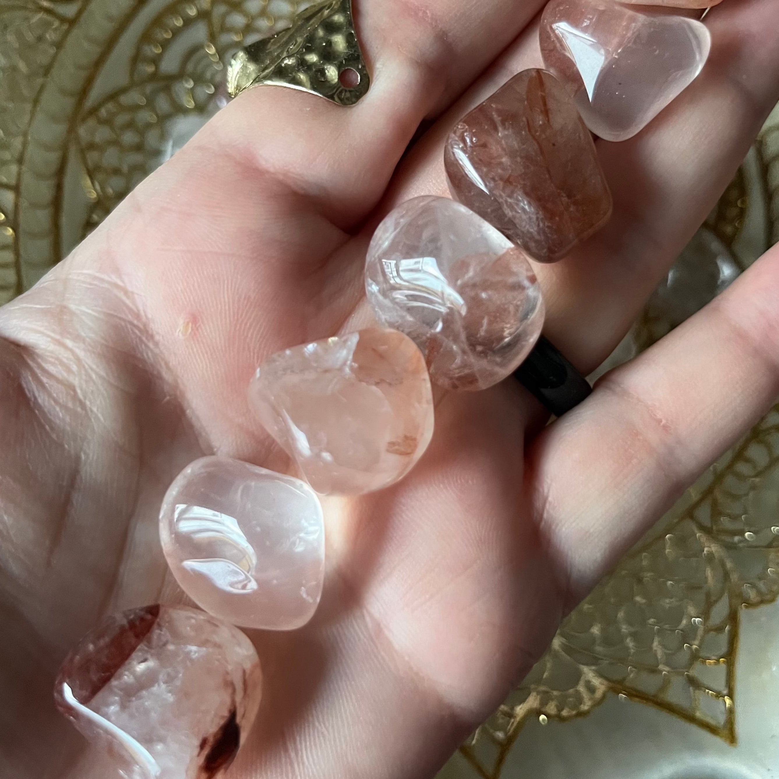 Fire (Hematoid) Quartz Tumblestones Crystals