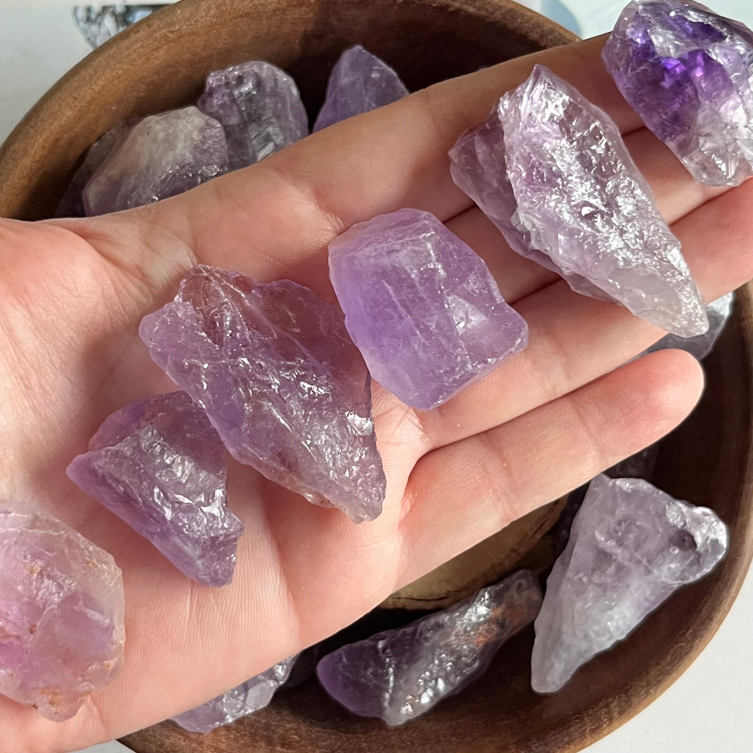 Rough Amethyst Chunk - Spirituality & Transmutation 1- 10g -20g Crystals