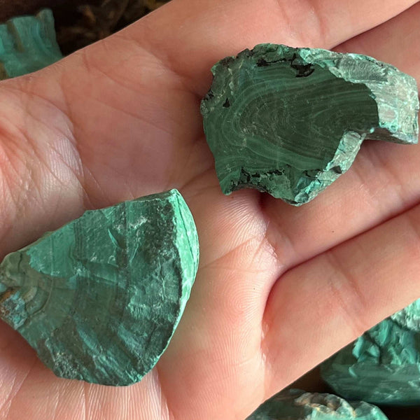Rough Malachite Chunk - Balance & Vitality 31g - 40g Crystals
