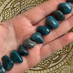 Blue Apatite Tumblestones - Intuition & Enlightenment Extra Small Crystals